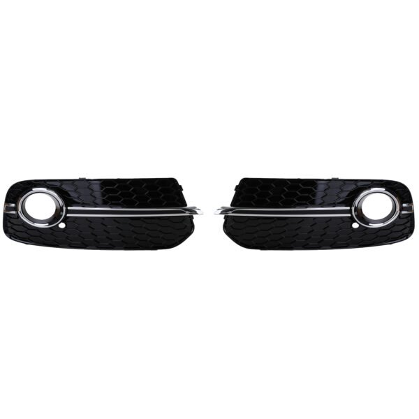 Gloss chrome honeycomb bumper grille trim for AUDI Q5 8R - Slika 3