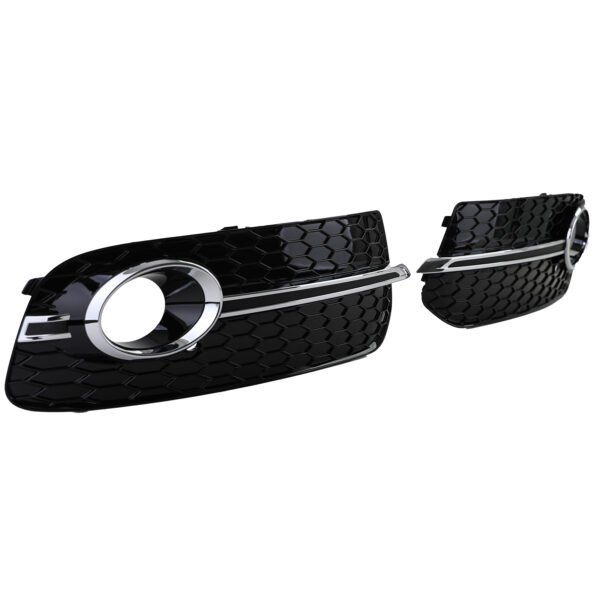 Gloss chrome honeycomb bumper grille trim for AUDI Q5 8R - Slika 4