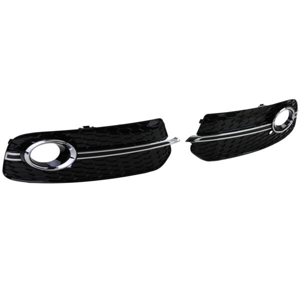 Gloss chrome honeycomb bumper grille trim for AUDI Q5 8R - Slika 6