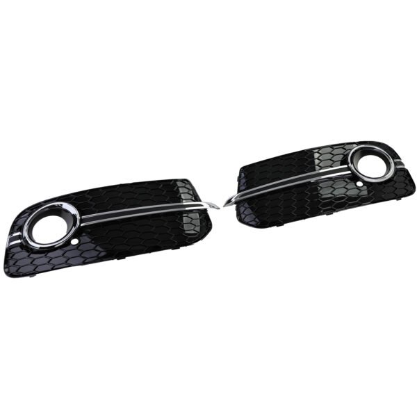 Gloss chrome honeycomb bumper grille trim for AUDI Q5 8R - Slika 7