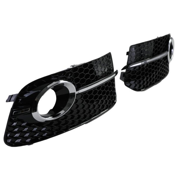 Gloss black honeycomb bumper grille trim for AUDI Q5 8R - Slika 4