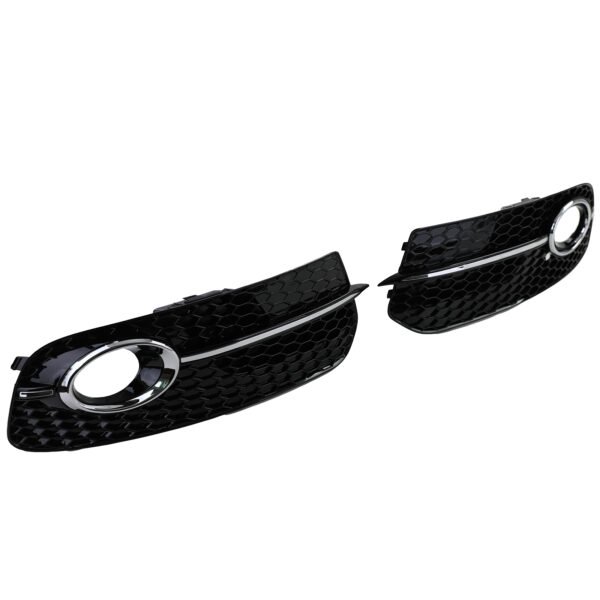 Gloss black honeycomb bumper grille trim for AUDI Q5 8R - Slika 6