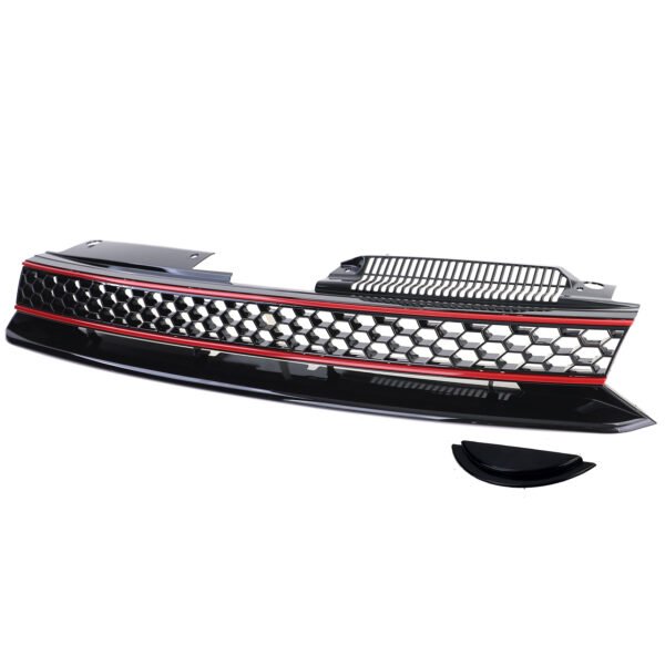 Honeycomb grille without emblem + bumper grille for VW Golf 6 08-13 - Slika 4