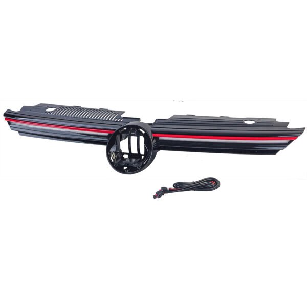 Grille with red trim illuminated for VW Golf 8 from 2019 - Slika 2
