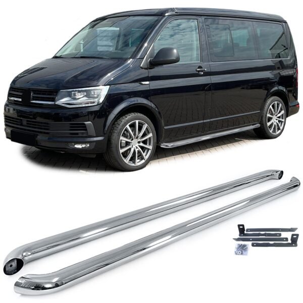 Side Tubes Stainless Steel for VW T5 T6 T6.1 short wheelbase