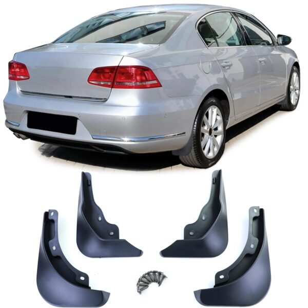 Black mud flap set for VW PASSAT B7