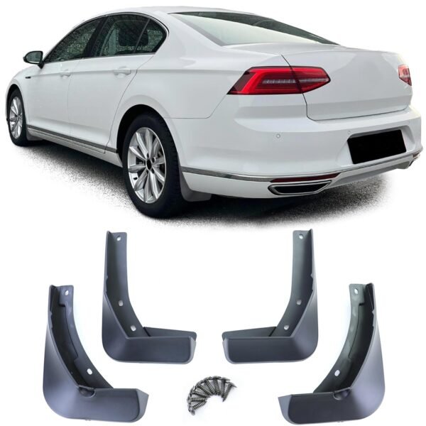 Black mud flap set for VW PASSAT B8