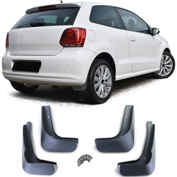 Black mud flap set for VW POLO 6R