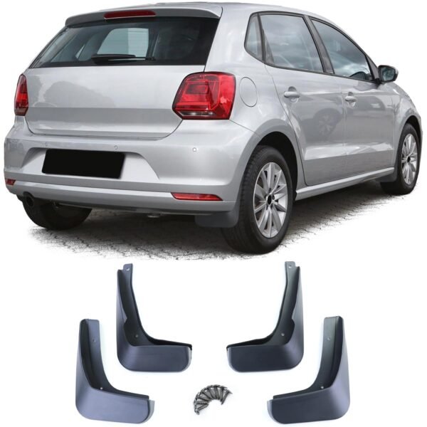 Black mud flap set for VW POLO 6C