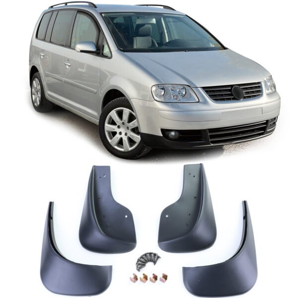 Black mud flap set for VW TOURAN 1T