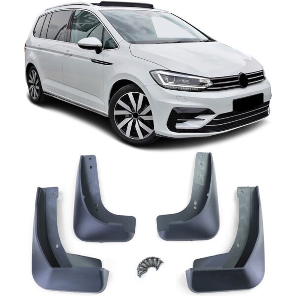 Black mud flap set for VW TOURAN 5T