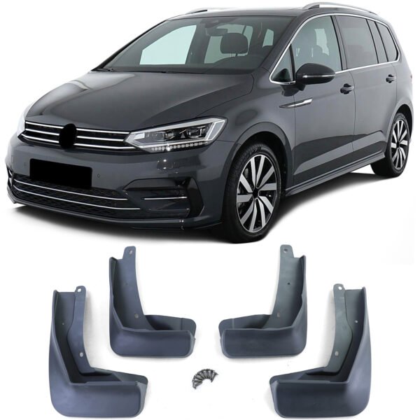 Black mud flap set for VW TOURAN 5T