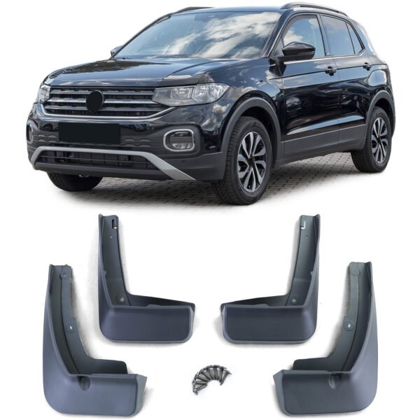 Black mud flap set for VW T-CROSS