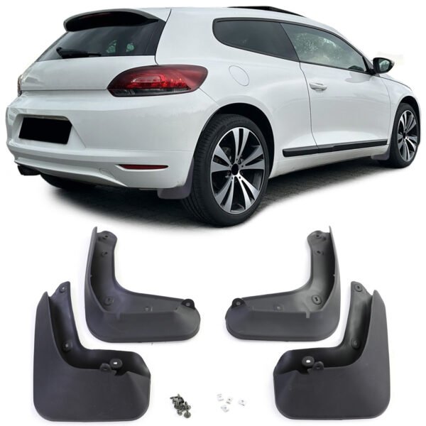 Black mud flap set for VW SCIROCCO III