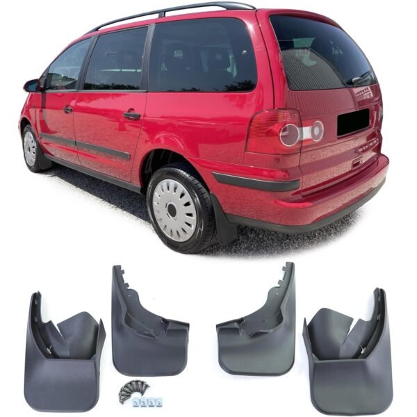 Black mud flap set for VW SHARAN 7M