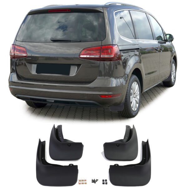 Black mud flap set for VW SHARAN 7N