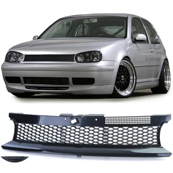 Honeycomb Grille without Emblem (Black) for VW Golf 4 Limo Variant Cabrio 97-06