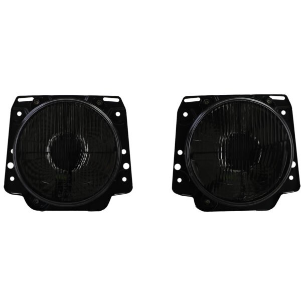 Headlights H4 with crosshair grooved (Black Smoke) for VW Golf 2 83-91 - Slika 8