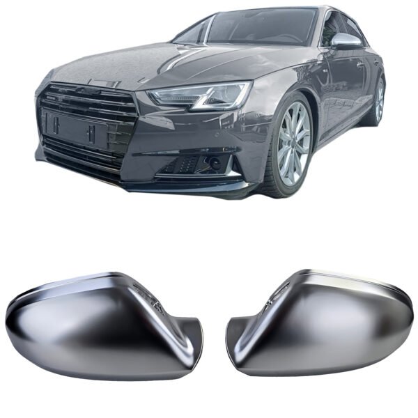 Matt silver replacement mirror caps for AUDI A6 C7