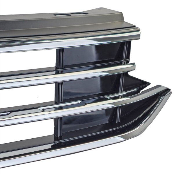 Black radiator grille with chrome strips for VW TIGUAN II - Slika 5