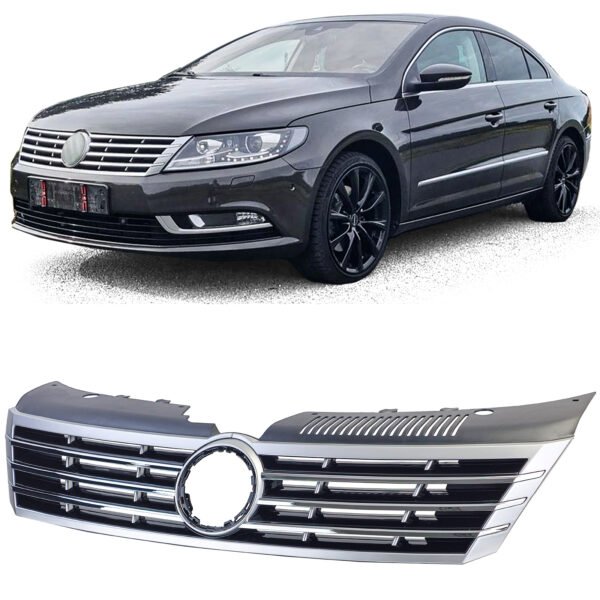 Chrome and black front radiator grille for VW PASSAT CC
