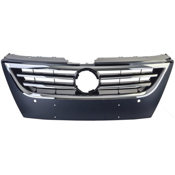Black radiator grille with chrome strips for VW PASSAT CC - Slika 3