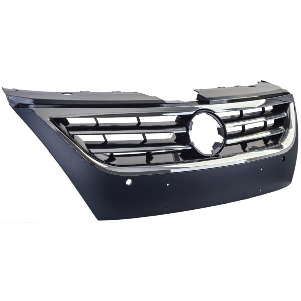 Black radiator grille with chrome strips for VW PASSAT CC - Slika 4