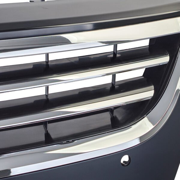 Black radiator grille with chrome strips for VW PASSAT CC - Slika 5