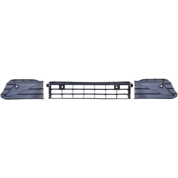 3-piece gloss black honeycomb front bumper grille for VW GOLF 8 GTI GTD R-LINE - Slika 6