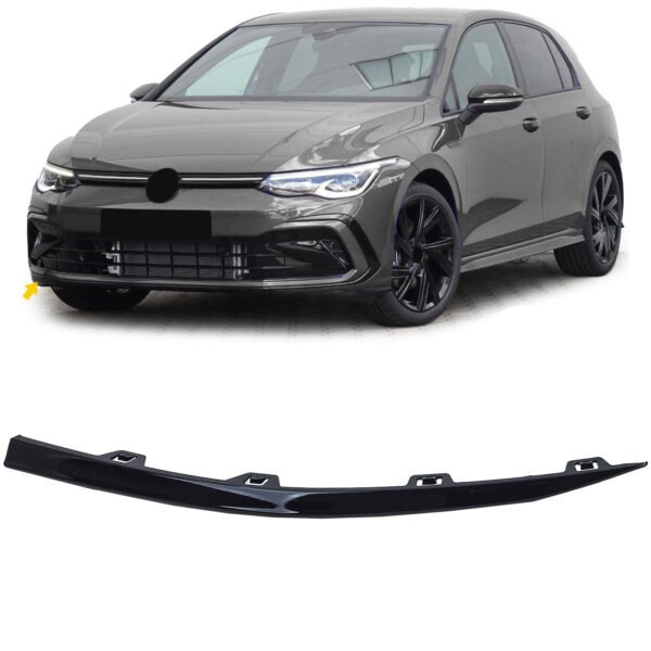Bumper Spoiler Right Gloss for VW Golf 8 GTI GTD R-Line 19-24