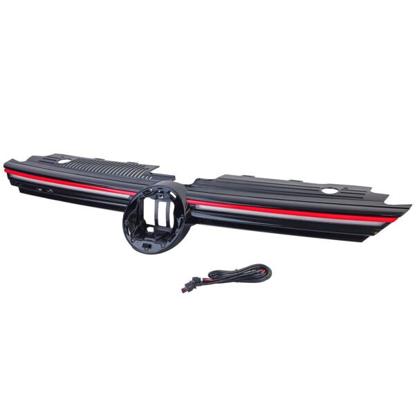 Grille with red trim illuminated for VW Golf 8 also GTI GTD R-Line 19-24 - Slika 2